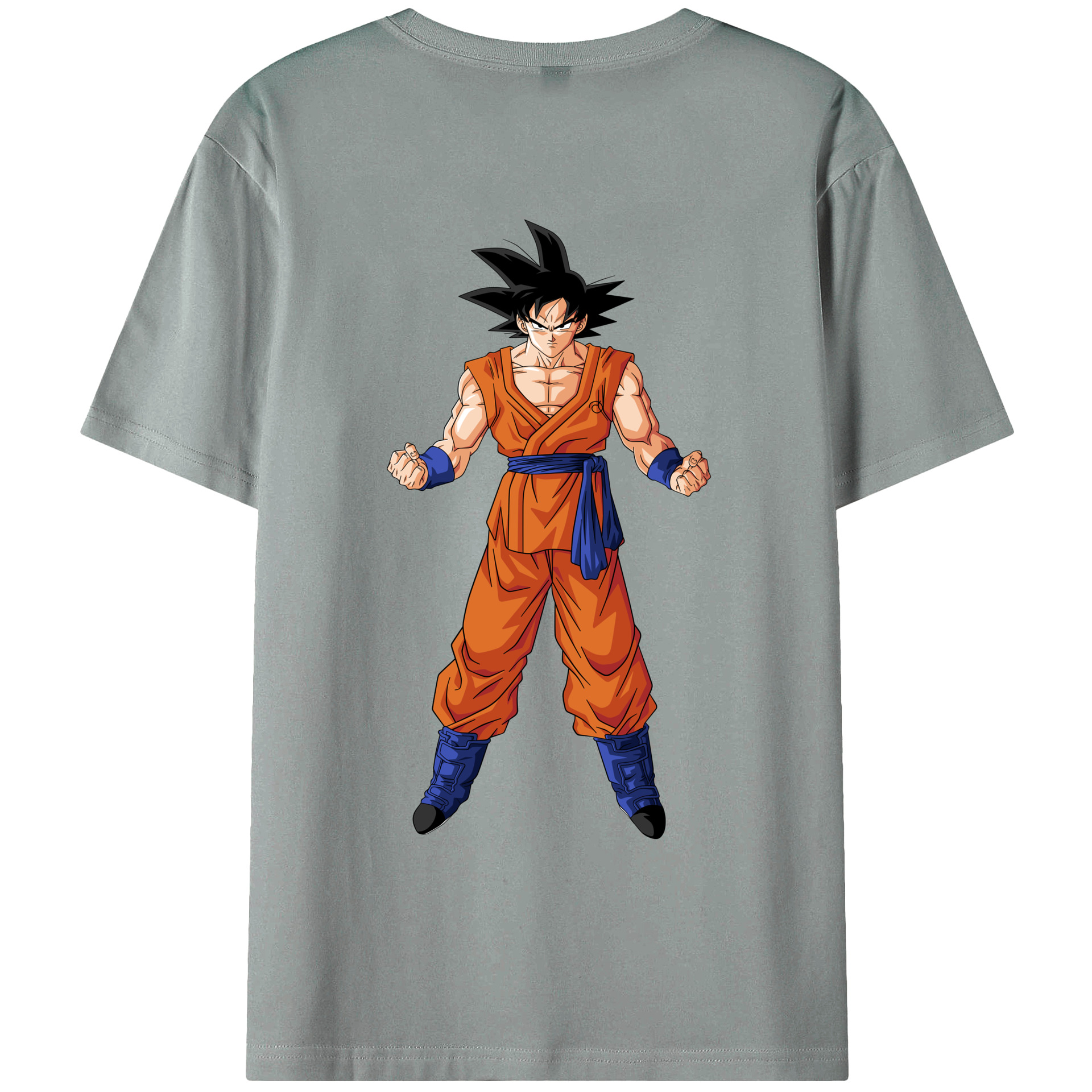 （画像用） ドラゴンボール 孫悟空（そん ごくう）Son Goku カカロット DRAGON BALL Kakarotto 綿100％ メンズ半袖Tシャツ（バックプリント） 通気性